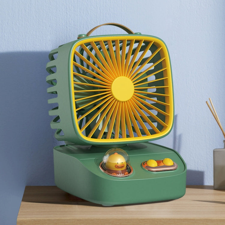 ICARER FAMILY F12 Desktop Shaking Head Silent Portable Aromatherapy Air Conditioning Fan(Green) - Electric Fans by ICARER FAMILY | Online Shopping South Africa | PMC Jewellery | Buy Now Pay Later Mobicred