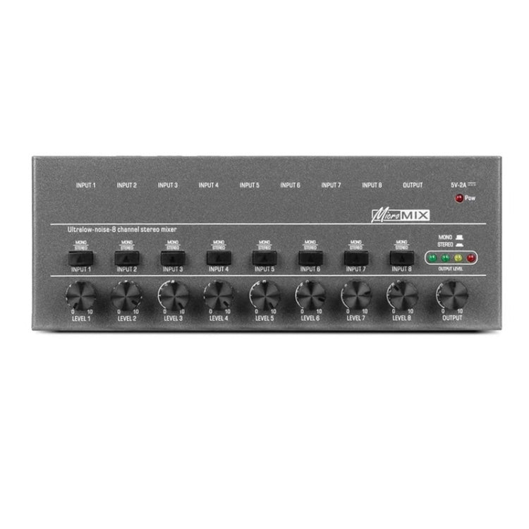 8 Way Mixer With Single Channel Stereo Switching Mini Signal Hybrid Small Audio - Live Sound Effects Processors by PMC TechLife | Online Shopping South Africa | PMC TechLife | Buy Now Pay Later Mobicred