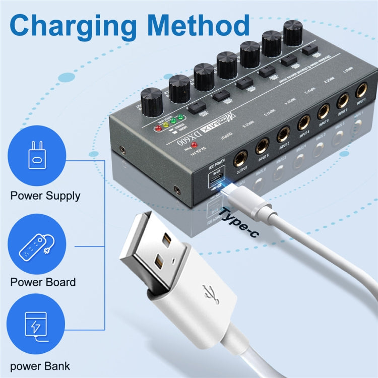 8 Way Mixer With Single Channel Stereo Switching Mini Signal Hybrid Small Audio - Live Sound Effects Processors by PMC TechLife | Online Shopping South Africa | PMC TechLife | Buy Now Pay Later Mobicred