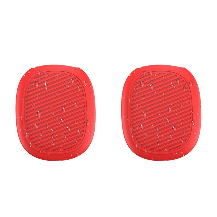 T2 For Apple AirPods Max 1pair Bluetooth Headset Anti-Fall Silicone Protective Case(Red) - For AirPods Max by PMC TechLife | Online Shopping South Africa | PMC TechLife