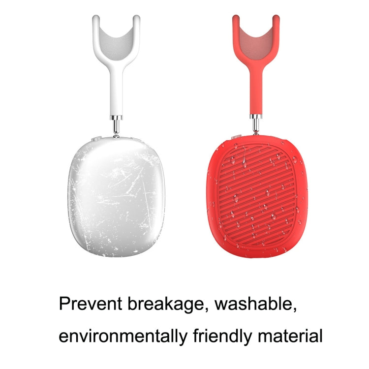 T2 For Apple AirPods Max 1pair Bluetooth Headset Anti-Fall Silicone Protective Case(Red) - For AirPods Max by PMC TechLife | Online Shopping South Africa | PMC TechLife