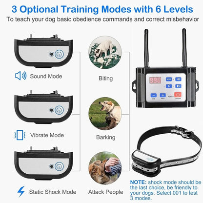 Outdoor Wireless Electronic Pet Fence Night Reflective Collar, Specification: One for Two(AU Plug) - Training Aids by PMC Jewellery | Online Shopping South Africa | PMC Jewellery | Buy Now Pay Later Mobicred