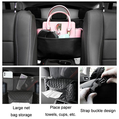 Car Central Control Seat Back Leather Multifunctional Storage Bag(Black) - Stowing Tidying by PMC Jewellery | Online Shopping South Africa | PMC Jewellery | Buy Now Pay Later Mobicred