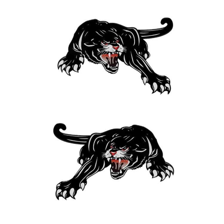 2pcs Colorful Black Panther Car Hood Door Reflective Sticker(Head Towards The Left) - Decorative Sticker by PMC Jewellery | Online Shopping South Africa | PMC Jewellery | Buy Now Pay Later Mobicred