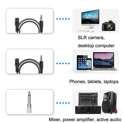 Q6 1 Drag 2 Wireless Lavalier Head Wear With Stand USB Computer Recording Microphone Live Phone SLR Lavalier Microphone - Microphone by PMC Jewellery | Online Shopping South Africa | PMC Jewellery | Buy Now Pay Later Mobicred