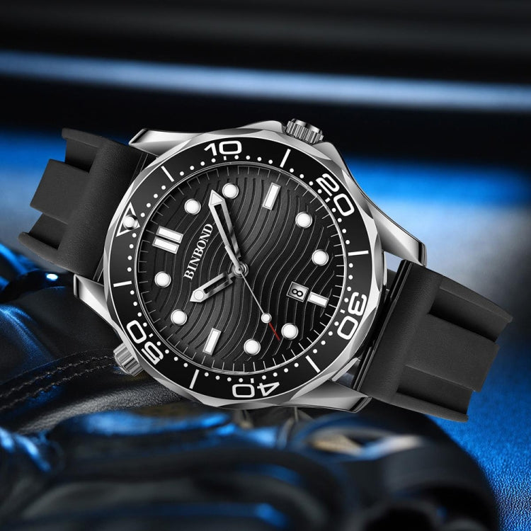 Inter-gold Blue Surface BINBOND B2820 Luminous 30m Waterproof Men Sports Quartz Watch - free shipping - PMC TechLife - Order now!