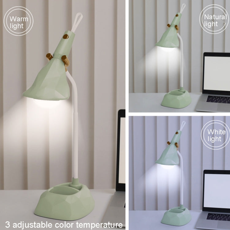 Base Removable Diamond Desk Lamp USB Charging 3-speed Color Temperature Night Light(301-3 Purple) - Desk Lamps by PMC TechLife | Online Shopping South Africa | PMC TechLife | Buy Now Pay Later Mobicred