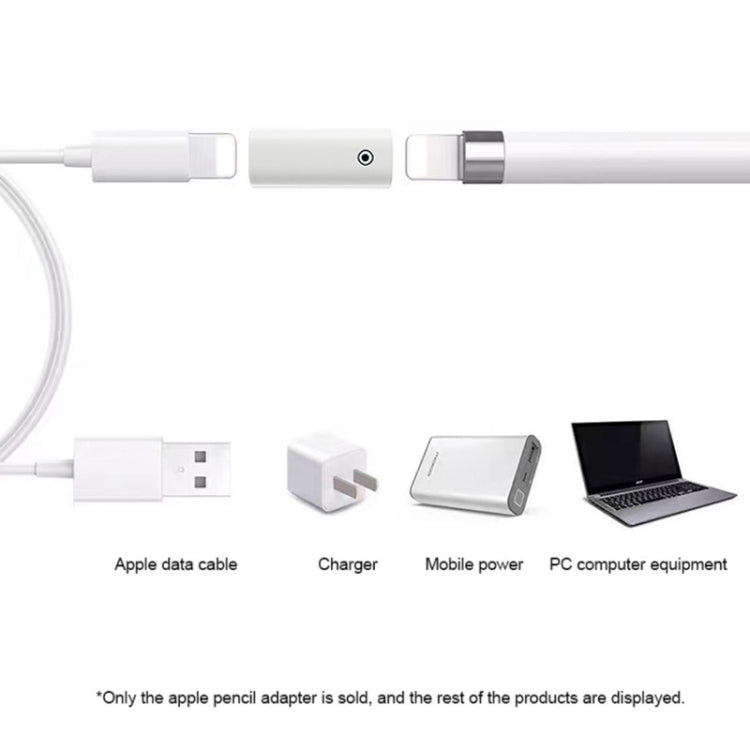 For Apple Pencil 1/2 Charging Adapter Stylus Charging Converter, Interface form: 8Pin Female To Type-C/USB-C Female - Pencil Accessories by PMC Jewellery | Online Shopping South Africa | PMC Jewellery