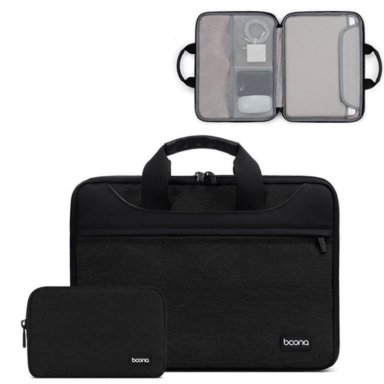 Baona BN-I003 Oxford Cloth Full Open Portable Waterproof Laptop Bag, Size: 14/15/15.6 inches(Black+Power Bag) - 15 inch by Baona | Online Shopping South Africa | PMC Jewellery | Buy Now Pay Later Mobicred