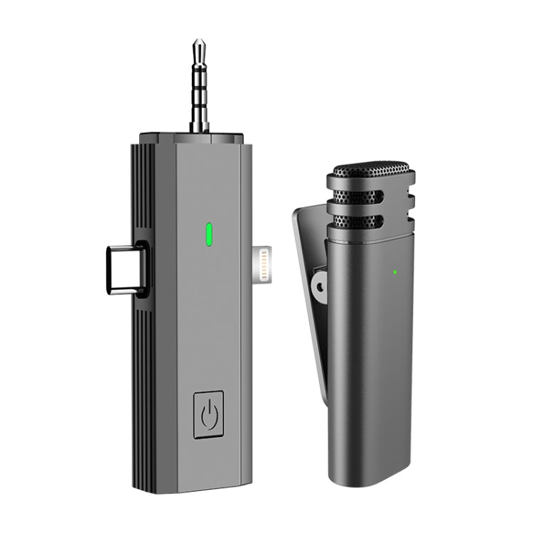 S17 Wireless  3 In 1 Lavalier MIC For Phone SLR Camera Loudspeaker ,Spec: One Drag 1 Full Black - Microphone by PMC TechLife | Online Shopping South Africa | PMC TechLife | Buy Now Pay Later Mobicred