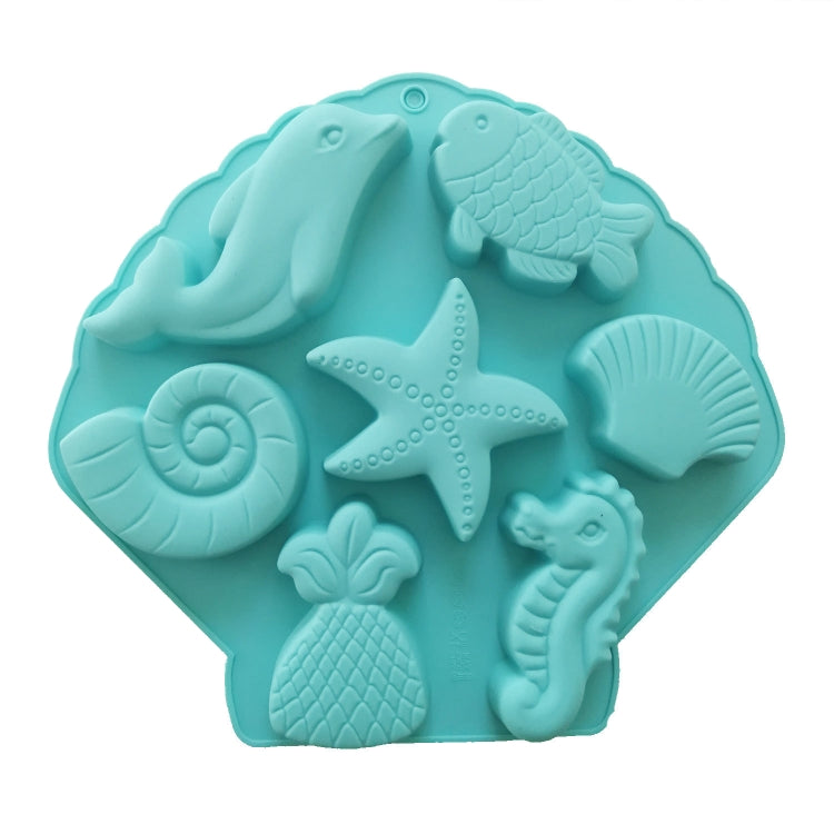 Marine Fish Series Shape Food Grade Silicone Cake Mold Plaster Painting Mold(Color Random Delivery) - Food Molds by PMC Jewellery | Online Shopping South Africa | PMC Jewellery