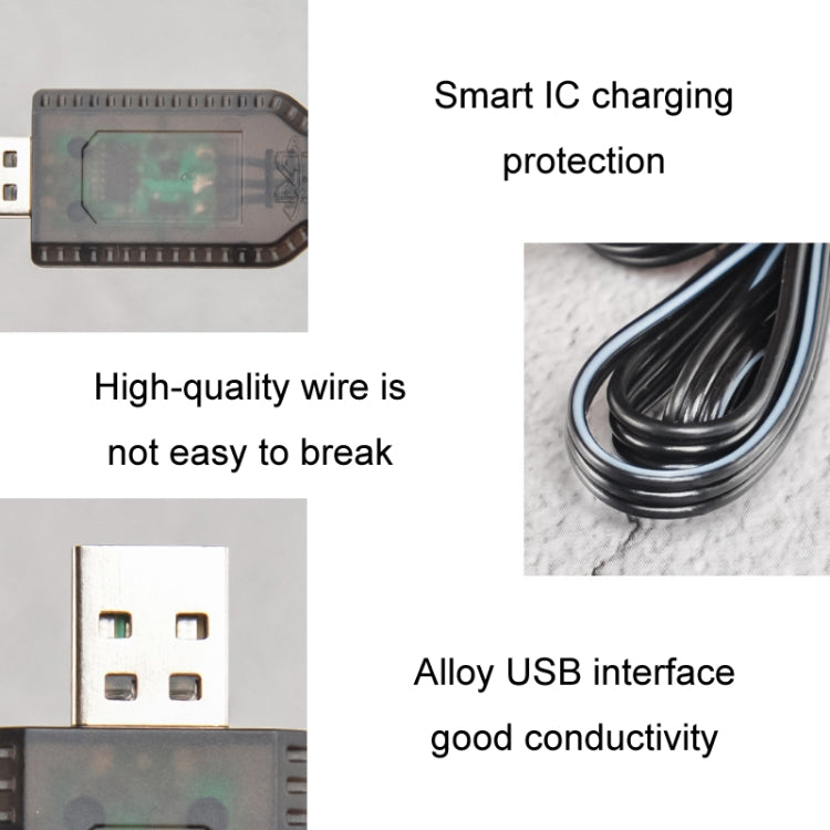 7.4V Lithium Battery Charger Toy Aircraft Accessories USB Data Cable(XH-3P) - Charger & Converter by PMC TechLife | Online Shopping South Africa | PMC TechLife