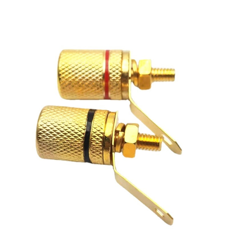 10pcs Speaker Gold-plated 4MM Banana Plug Terminal(306) - Terminal connectors by PMC Jewellery | Online Shopping South Africa | PMC Jewellery