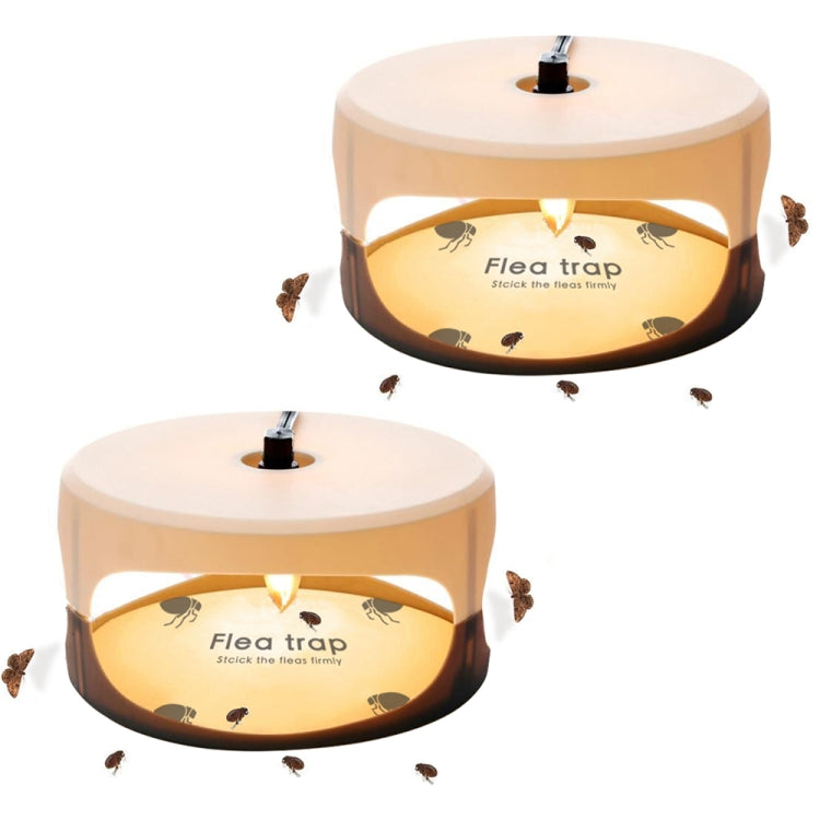 2pcs SK111 Pet Household Flea Lamp Flea Sticky Trapper Flea Capture Device(EU Plug) - Traps by PMC TechLife | Online Shopping South Africa | PMC TechLife | Buy Now Pay Later Mobicred
