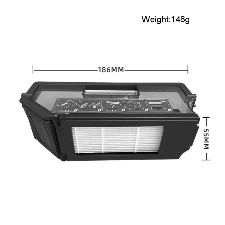 1pc Dust Box For ECOVACS X1 ONMI / X1 TURBO Vacuum Cleaner Accessories - For ECOVACS Accessories by PMC TechLife | Online Shopping South Africa | PMC TechLife | Buy Now Pay Later Mobicred