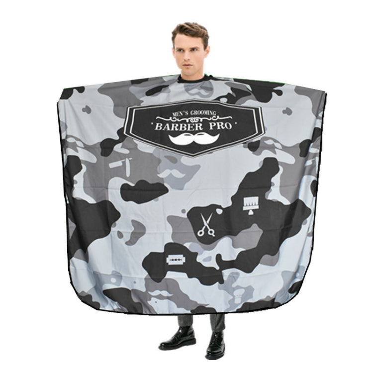 Scissor Beard Print Barber Post Barber Haircut Cape Wrap(Black) - free shipping - PMC TechLife - Order now!