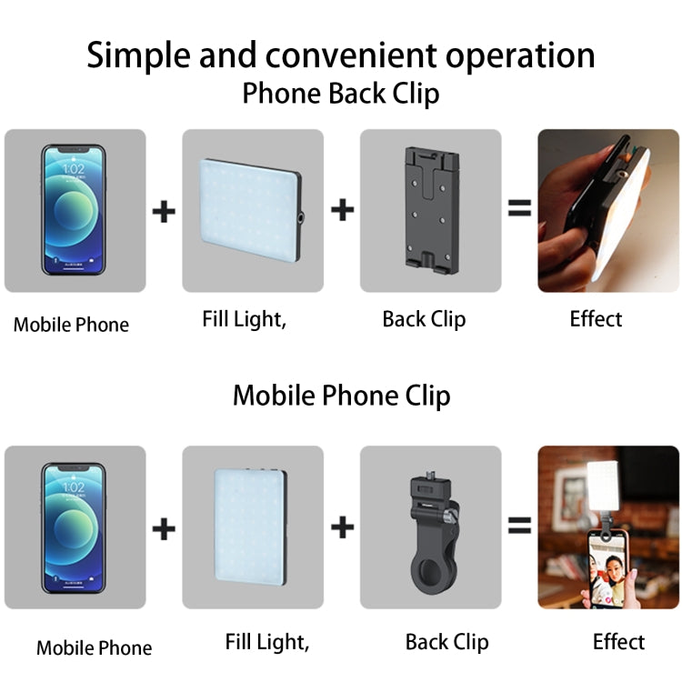 V11SE Cool & Warm  Without Screen  5W Mobile Phone Fill Light Live Broadcast Pocket Light - Selfie Light by PMC TechLife | Online Shopping South Africa | PMC TechLife | Buy Now Pay Later Mobicred