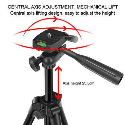 KIT-15LM Tripod Fill Light With Microphone Vlogging Kit  For Live Phone Recording(Black) - Stand by PMC Jewellery | Online Shopping South Africa | PMC Jewellery | Buy Now Pay Later Mobicred