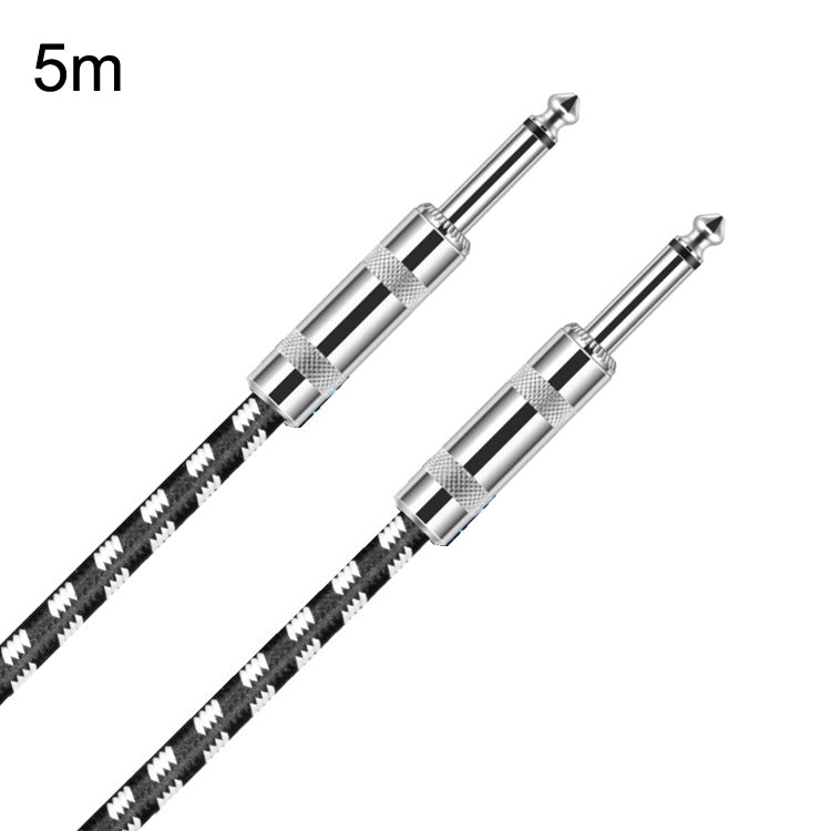 5m 2 Straight Head 6.35mm Guitar Cable Oxygen-Free Copper Core TS Large Two-core Cable - Microphone Audio Cable & Connector by PMC TechLife | Online Shopping South Africa | PMC TechLife | Buy Now Pay Later Mobicred