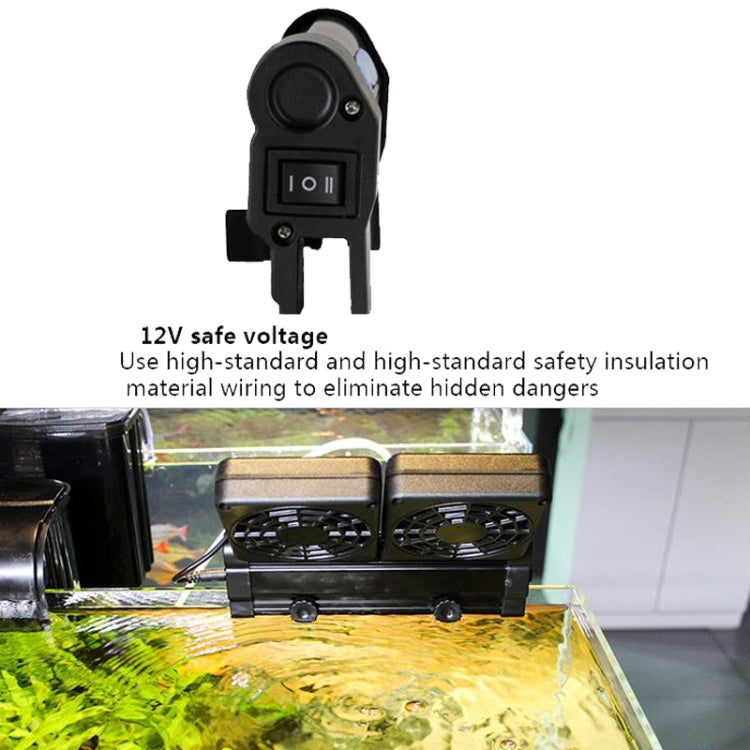 Fish Tank Cooling Fan Cooling Silent Aquarium Fan, Specification: 2 Head UK Plug - Fish Tanks & Accessories by PMC TechLife | Online Shopping South Africa | PMC TechLife | Buy Now Pay Later Mobicred