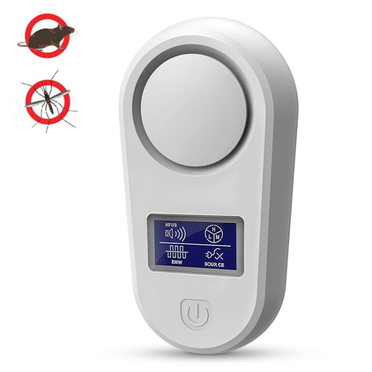 High Power Display Ultrasonic Mouse Repellent Mosquito Repellent Home Intelligent Insect Repellent UK Plug(White) - Repellents by PMC Jewellery | Online Shopping South Africa | PMC Jewellery | Buy Now Pay Later Mobicred