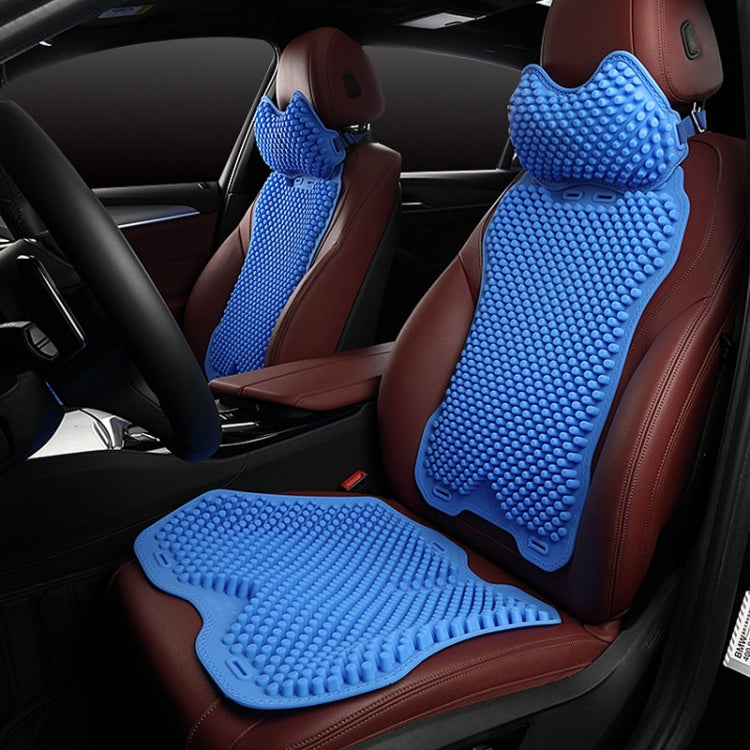 Silicone Car Seat Cushion Summer Breathable Cool Pad, Color: Cushion Blue - Seat Accessories by PMC Jewellery | Online Shopping South Africa | PMC Jewellery | Buy Now Pay Later Mobicred