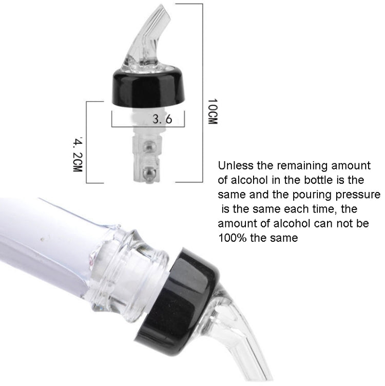 Quantitative Wine Pourer Red Wine Cork Wine Stopper 15ml Transparent - Bottle Stopper by PMC TechLife | Online Shopping South Africa | PMC TechLife | Buy Now Pay Later Mobicred