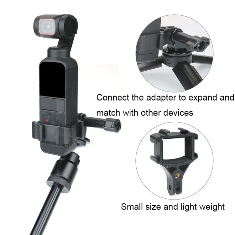 Black RCSTQ for DJI Pocket 2 Expansion Adapter Holder Camera Fixed Connection Accessories - Mount & Holder by RCSTQ | Online Shopping South Africa | PMC Jewellery | Buy Now Pay Later Mobicred