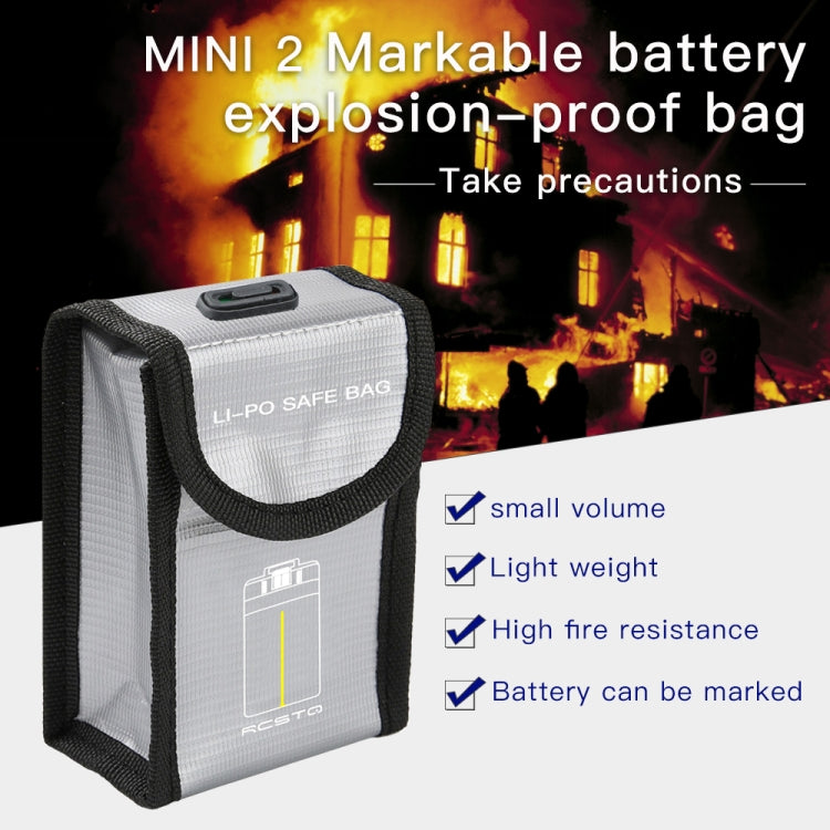 For DJI Mavic Mini 2 SE RCSTQ Battery Explosion-proof Bag Lithium Battery Storage Bag Drone Accessories(Can Hold 1 Battery) - Backpacks & Bags by RCSTQ | Online Shopping South Africa | PMC Jewellery | Buy Now Pay Later Mobicred