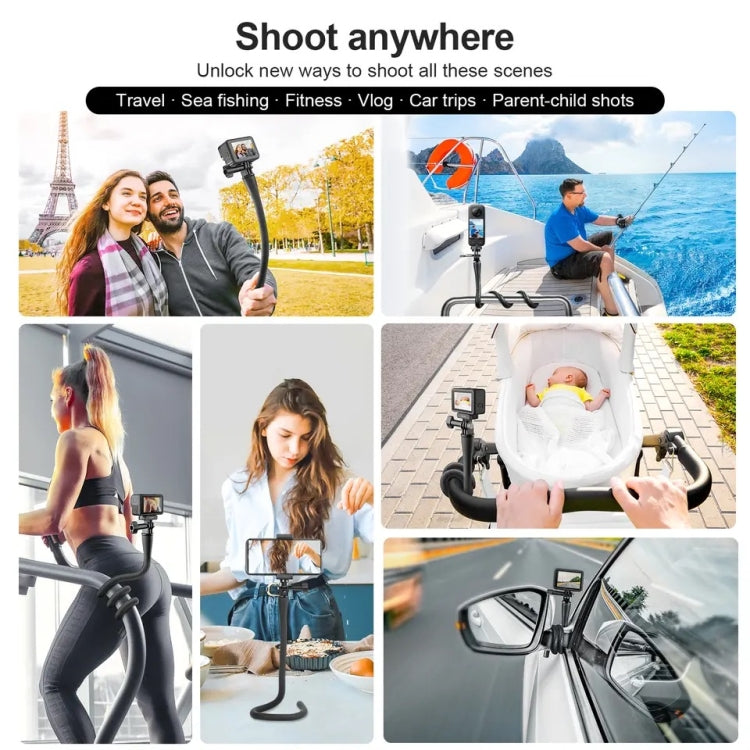 TELESIN Flexible Mount Bracket Octopus Tripod For Mini Action Camera and Mobile Phone,Spec: Only Bracket - Holder by TELESIN | Online Shopping South Africa | PMC Jewellery
