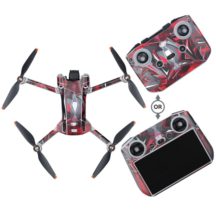 For DJI Mini 3 Pro Remote Control Body Sticker ,Spec: RC-N1 Without Screen(Red Warfare) - Stickers by RCSTQ | Online Shopping South Africa | PMC Jewellery | Buy Now Pay Later Mobicred