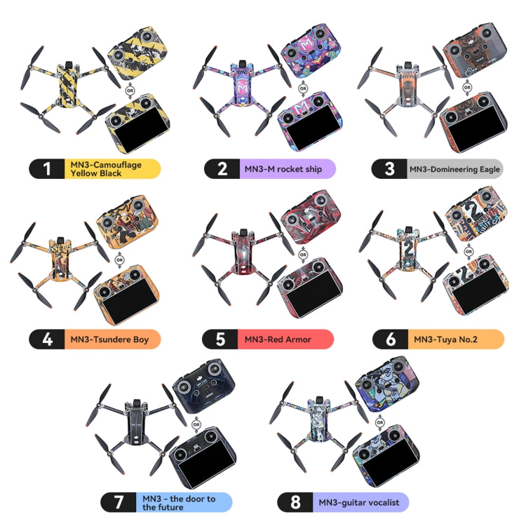 For DJI Mini 3 Pro Remote Control Body Sticker ,Spec: RC With Screen(Boy) - Stickers by RCSTQ | Online Shopping South Africa | PMC Jewellery | Buy Now Pay Later Mobicred