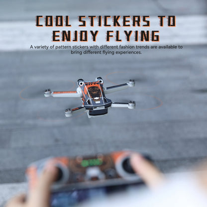 For DJI Mini 3 Pro Remote Control Body Sticker ,Spec: RC With Screen(Rocket Ship) - Stickers by RCSTQ | Online Shopping South Africa | PMC Jewellery | Buy Now Pay Later Mobicred