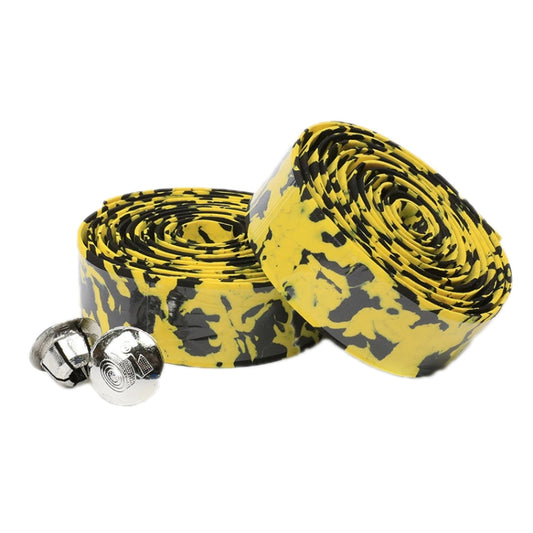 Camouflage Bicycle Curved Handlebar Straps(Yellow Black) - Decorative Accessories by PMC Jewellery | Online Shopping South Africa | PMC Jewellery | Buy Now Pay Later Mobicred