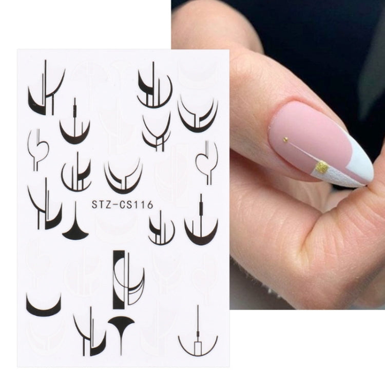 French Style Manicure Sticker Pop Stripe Line Nail Sticker(Stz-CS116) - Nail Stickers by PMC Jewellery | Online Shopping South Africa | PMC Jewellery | Buy Now Pay Later Mobicred