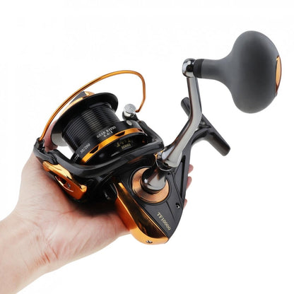 TF8000 Long-distance Casting Reel Large Gapless Sea Rod Fishing Reel Spinning Reel - Fishing Reels by PMC Jewellery | Online Shopping South Africa | PMC Jewellery