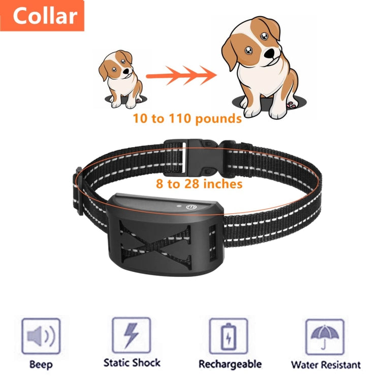 2-In-1 500m Electric Dog Fence & Remote Training Collar Adjustable Vibration & Shock For 2 Dogs(Black) - Training Aids by PMC Jewellery | Online Shopping South Africa | PMC Jewellery
