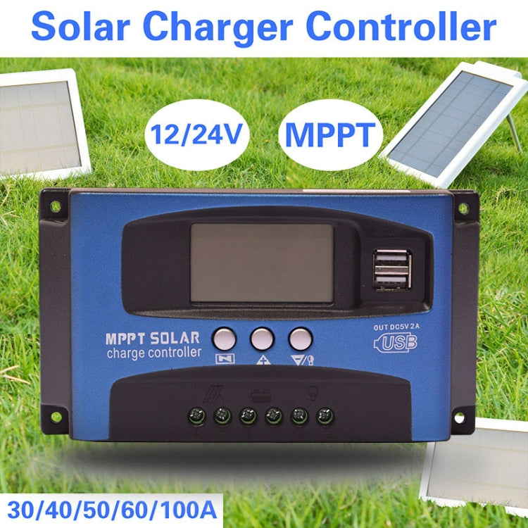 YCX-003 30-100A Solar Charging Controller with LED Screen & Dual USB Port Smart MPPT Charger, Model: 12/24V 60A - Others by PMC Jewellery | Online Shopping South Africa | PMC Jewellery | Buy Now Pay Later Mobicred