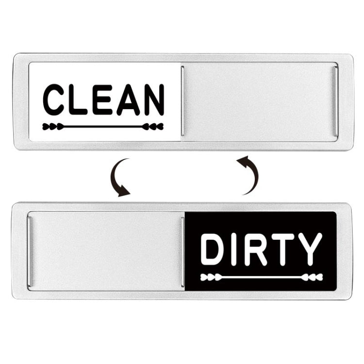 Dishwasher Magnet Clean Dirty Sign Double-Sided Refrigerator Magnet(Silver Love) - Dish Washers & Accessories by PMC Jewellery | Online Shopping South Africa | PMC Jewellery