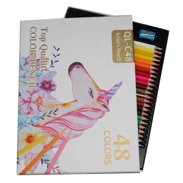 48 Colors Oil Colored Pencil Art Hand Drawn Set - Art Supplies by PMC Jewellery | Online Shopping South Africa | PMC Jewellery | Buy Now Pay Later Mobicred