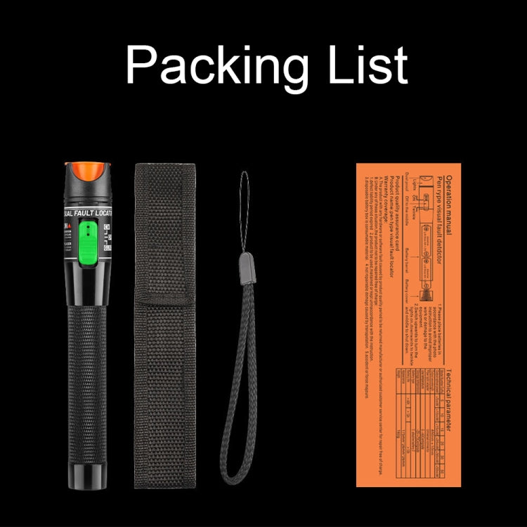 1-60 km Optical Fiber Red Light Pen 5/10/15/20/30/50/60MW Red Light Source Light Pen, Specification: 10mW Orange - Fiber Receiver by PMc TechLife | Online Shopping South Africa | PMc TechLife | Buy Now Pay Later Mobicred