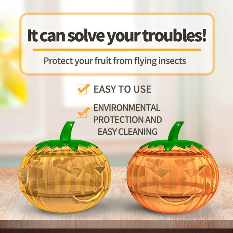 SJZ060 2pcs/set Pumpkin Shaped Fruit Fly Traps Fruit Fly Trap Bee Trap(Orange) - Traps by PMC TechLife | Online Shopping South Africa | PMC TechLife | Buy Now Pay Later Mobicred