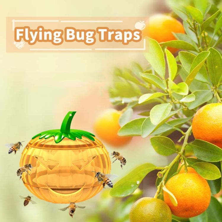 SJZ060 2pcs/set Pumpkin Shaped Fruit Fly Traps Fruit Fly Trap Bee Trap(Orange) - Traps by PMC Jewellery | Online Shopping South Africa | PMC Jewellery | Buy Now Pay Later Mobicred