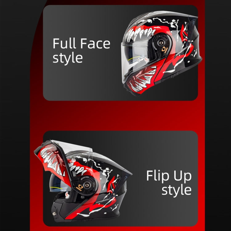 SOMAN Racing Motorcycle Double Lens Riding Safety Helmet, Size: XL(Matt Black) - free shipping - PMC TechLife - Order now!