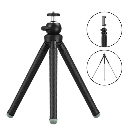 APEXEL APL-JJ09 Mobile Selfie Live Streaming Portable Stretch Telephoto Tripod(Black) - Stand by APEXEL | Online Shopping South Africa | PMC Jewellery | Buy Now Pay Later Mobicred