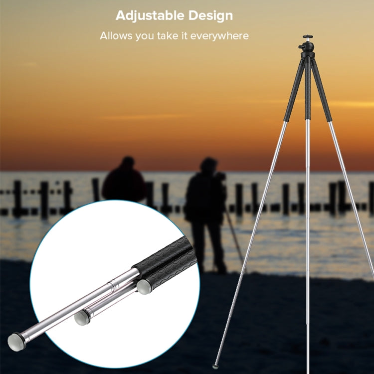 APEXEL APL-JJ09 Mobile Selfie Live Streaming Portable Stretch Telephoto Tripod(Black) - Stand by APEXEL | Online Shopping South Africa | PMC Jewellery | Buy Now Pay Later Mobicred