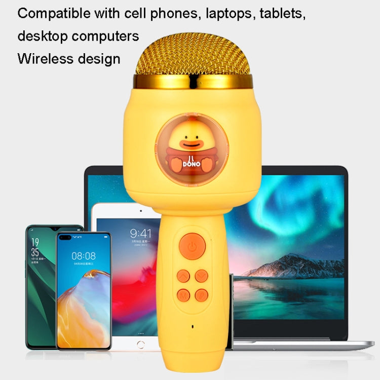 Children Wireless Microphone Bluetooth Phone Singing Microphone(Pink) - Microphone by PMC TechLife | Online Shopping South Africa | PMC TechLife | Buy Now Pay Later Mobicred