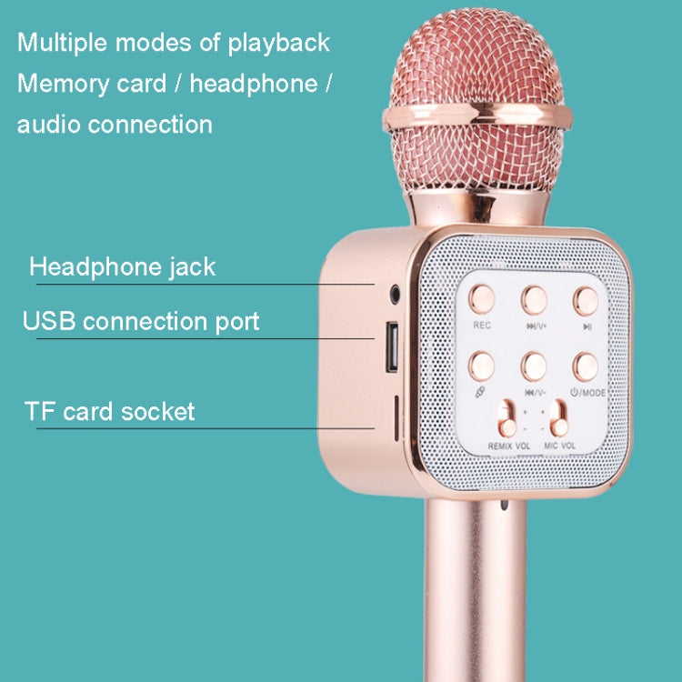 WS-1818 LED Light Flashing Microphone Self-contained Audio Bluetooth Wireless Microphone(Black) - Microphone by PMC Jewellery | Online Shopping South Africa | PMC Jewellery | Buy Now Pay Later Mobicred