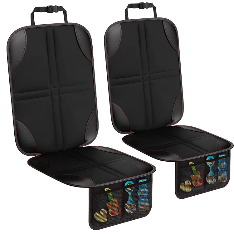 2pcs Child Car Seat Protector Non-Slip Base Material + Waterproof 600D Fabric(Black Line) - free shipping - PMC TechLife - Order now!