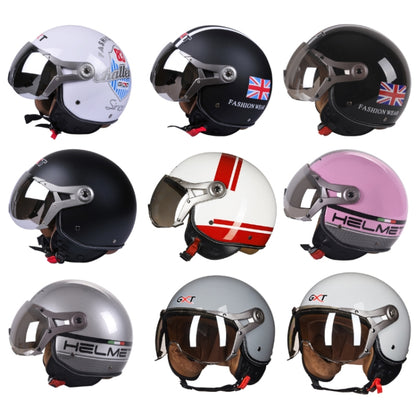 GXT Electric Vehicle Half Cover Helmet Four Seasons Retro Helmet, Size: L(Cement Gray) - Helmets by GXT | Online Shopping South Africa | PMC Jewellery | Buy Now Pay Later Mobicred